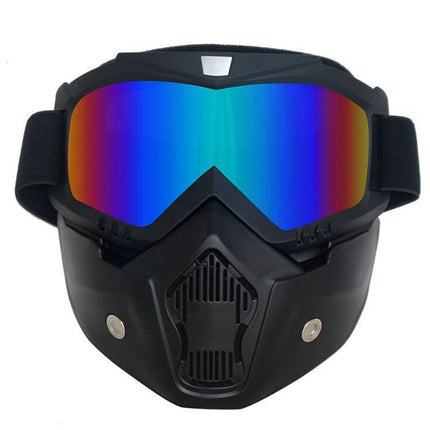 Tactical Protective Goggles – Reinforced PC Lens, Anti-Impact Riding & Motorcycle Helmet Eyewear
