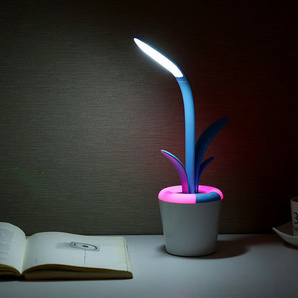 PlantGlow Touch LED Rechargeable Table Lamp
