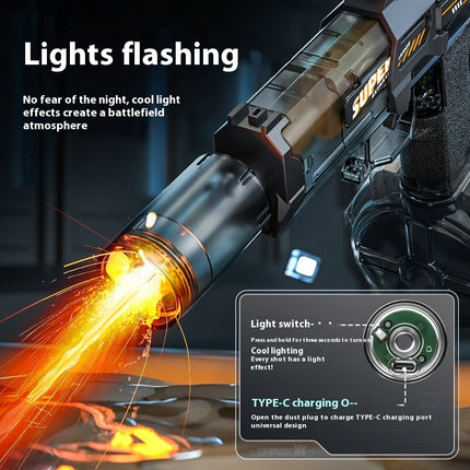 LED Lights Electric Water Gun
