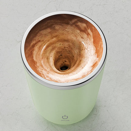350ml Electric Self-Stirring Mug – Stainless Steel Magnetic Stirring Cup