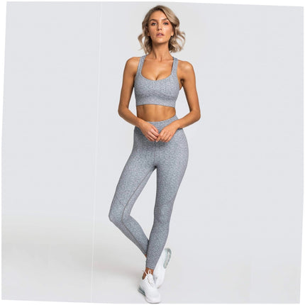 Women's Sleeveless Fitness Yoga Clothing Set