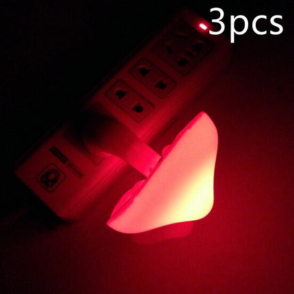 LED Mushroom Night Light with Light Sensor – EU & US Plug