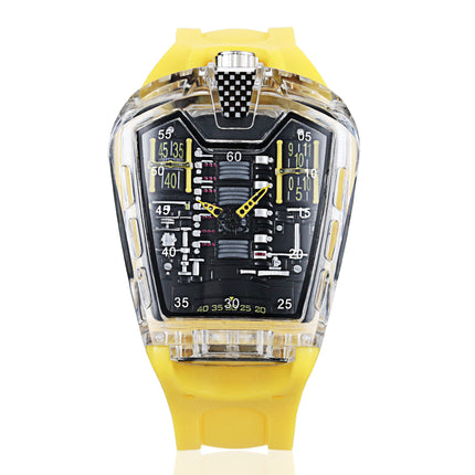 Sports Quartz Watch with Silicone Strap