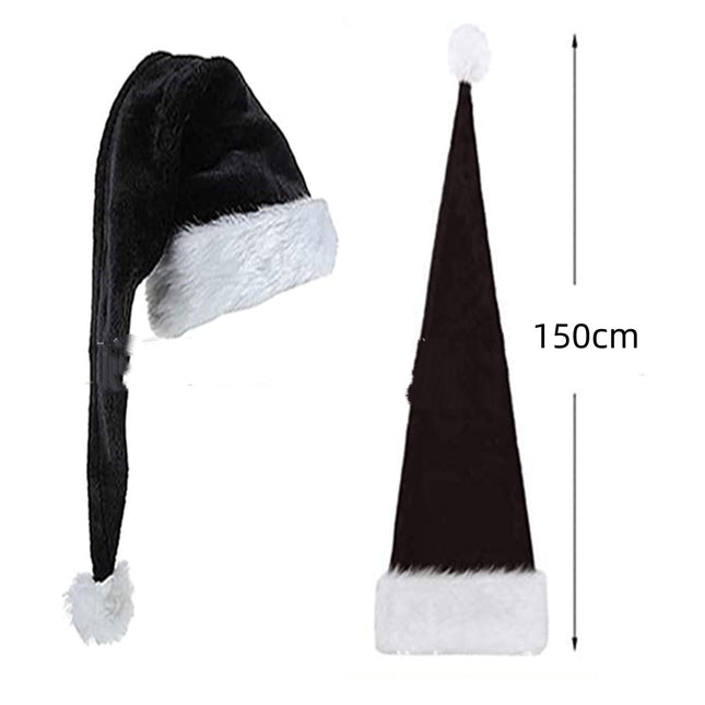 Long Christmas Santa Hat – 1.5m Extra-Length Holiday Hat in Multiple Colors (Polyester)