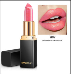 Handaiyan Shiny Metallic Lipstick – Pearlescent Temperature-Change Gilt Lip Gloss