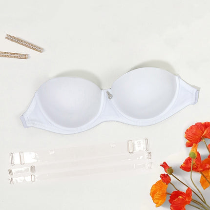 Detachable Strap Bra with Steel Ring and Top Thin Bottom Thick Mold Cup