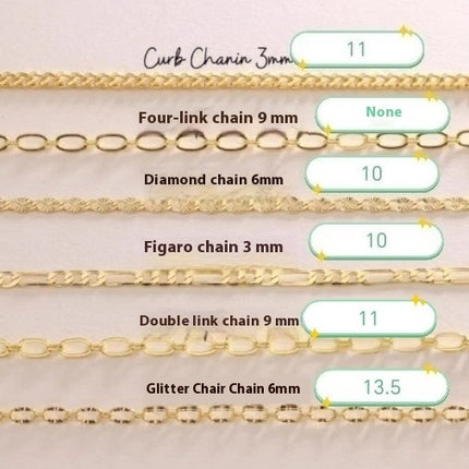 18K Gold Plated Cross Chain Necklace