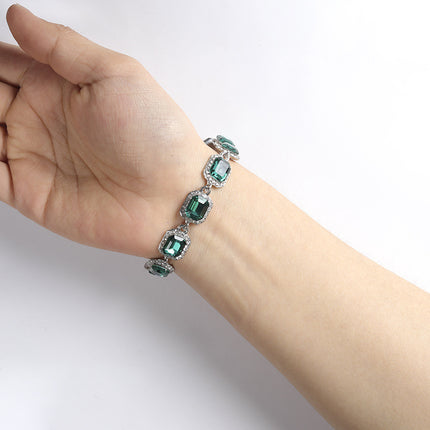 Electroplated Alloy Diamond Shape Bracelet
