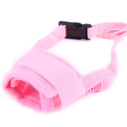 Adjustable Breathable Dog Muzzle – Soft Canvas Anti-Bite Mask with Velcro Straps (XS–XXL)