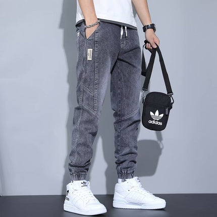 Men’s High-Waist Straight-Leg Denim Pants