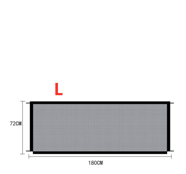 Portable Pet Safety Enclosure Gate – Retractable Mesh Barrier for Dogs