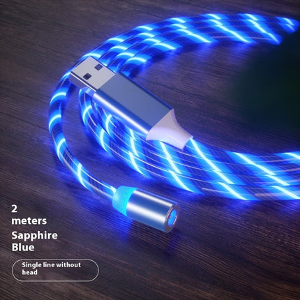 Magnetic Fast Charging Cable – LED Type-C & Micro USB Charger