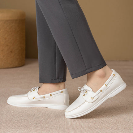 Casual Sports Shoes with Metal Buckle and Square Heel