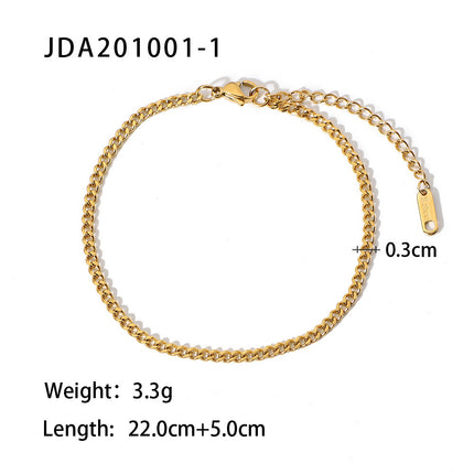 Geometric Titanium Steel Anklet