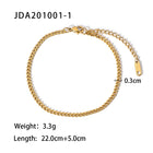 Geometric Titanium Steel Anklet
