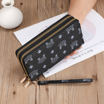European Retro Printed PU Leather Handbag
