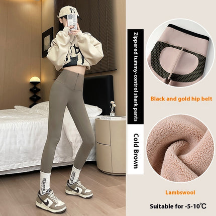 High-Waist Anti-Sag Thermal Leggings