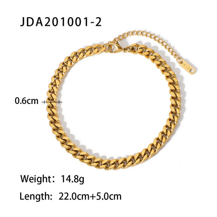 Geometric Titanium Steel Anklet