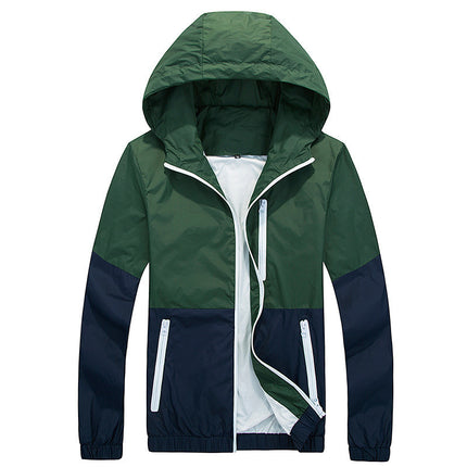 Men’s Lightweight Hooded Sports Jacket – Spring & Autumn