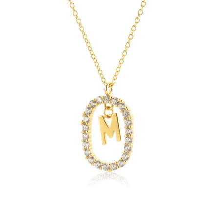 925 Sterling Silver Alphabet Initial Necklace