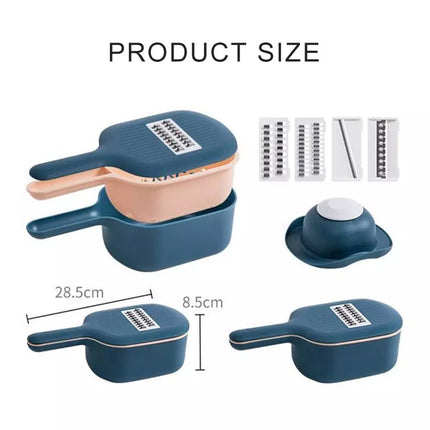 Multi-Functional Vegetable Cutter with Drain Basket