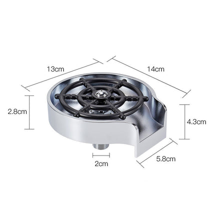Automatic High-Pressure Bar Counter Cup Washer Faucet