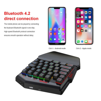 HXSJ K99 Bluetooth Gaming Keyboard Throne with Mouse – Mobile FPS Control Set (4.2 Bluetooth)