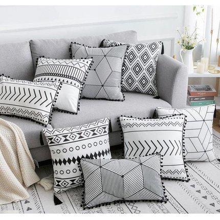 Bohemian Throw Pillow Cover – Decorative Cushion Case for Living Room