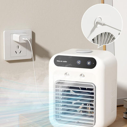 Portable Air Conditioner & Water Cooling Fan – Compact Air Cooler for Room, Office & Car