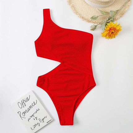 Retro High-Waist One-Piece Swimsuit