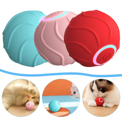 Smart Cat Interactive Rolling Ball – USB Rechargeable Automatic Bouncing Toy