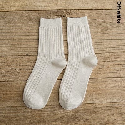 Sports Polyester Mid-Calf Socks for Men