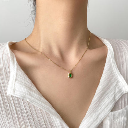 Elegant Gemstone Pendant Necklace