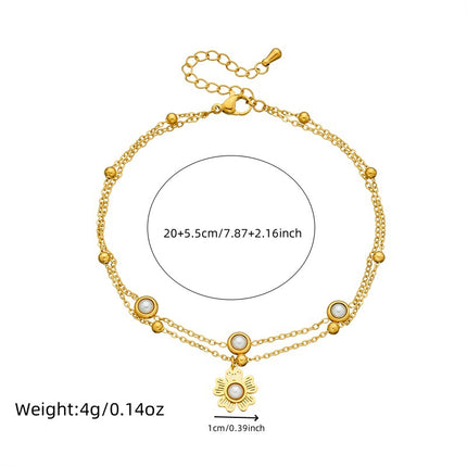Elegant Gold Stainless Steel Anklet for Women