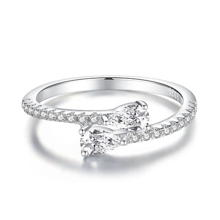 Original Design Sterling Silver Water Drop Ring