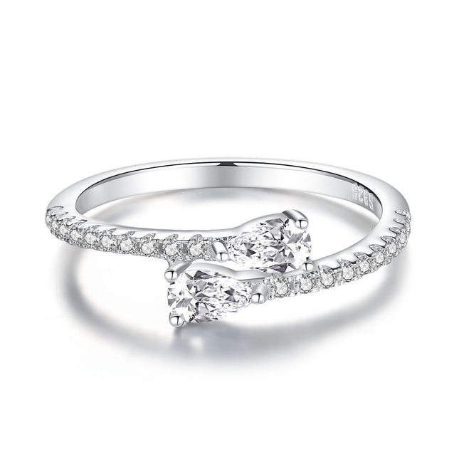 Original Design Sterling Silver Water Drop Ring