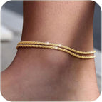 Caterpillar Anklet Gold