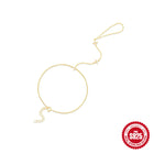 Women’s Diamond Ring & Chain Bracelet Set