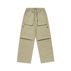 Men's Loose Fit Ankle Strap Trousers – Polyester Blend, Streetwear Style