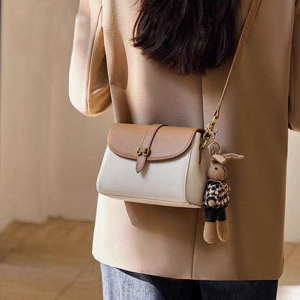 Street Trend PU Crossbody Bag – Light Brown