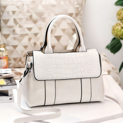 Crocodile Pattern PU Leather Crossbody Bag – Daily Use