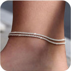 Caterpillar Anklet Silver