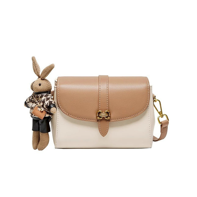 Street Trend PU Crossbody Bag – Light Brown