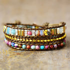 Handmade Semi-Precious Stone National Style Couple Bracelet
