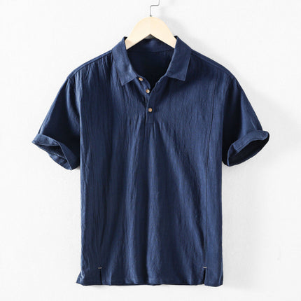 Men’s Breathable Cotton & Linen Casual Shirt