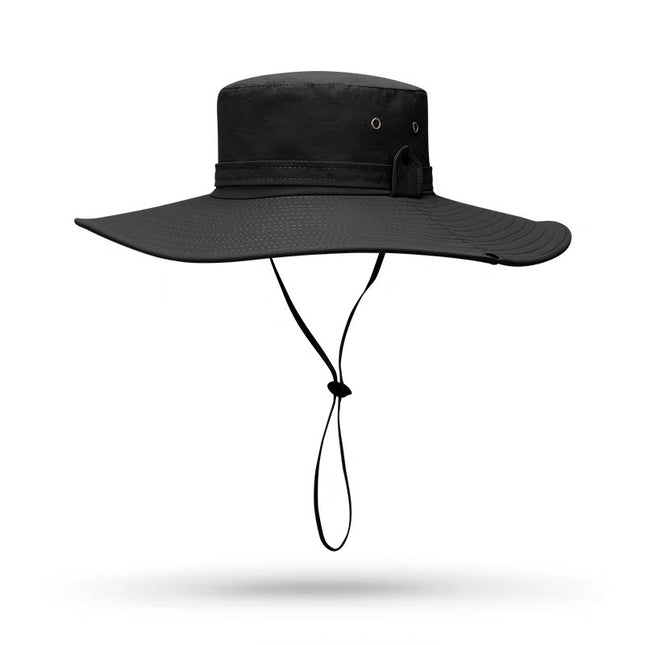 Cotton and Linen Fisherman’s Hat with Flame Detail