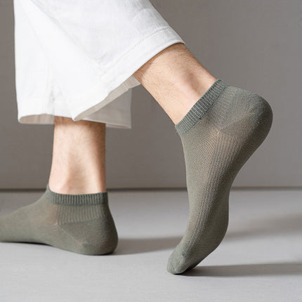 Solid Color Polyester Socks for Men (Youth)