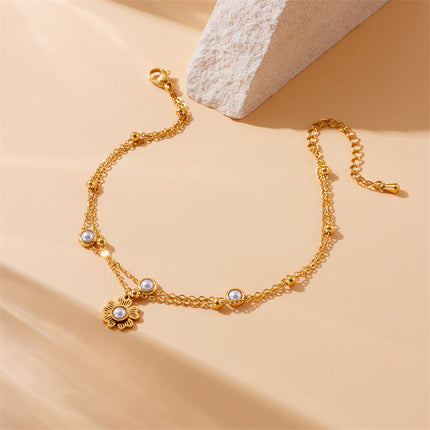 Elegant Gold Stainless Steel Anklet for Women