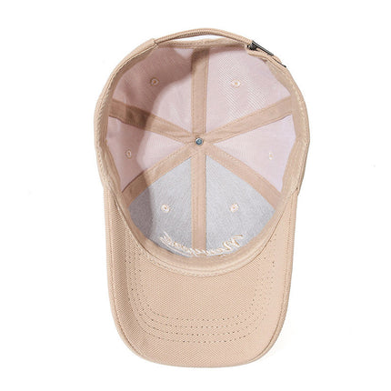 Machine Embroidered Cotton Baseball Cap with English Letters