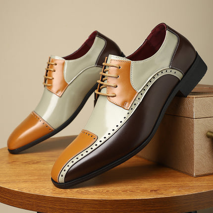 Men’s Low Top PU Leather Casual Shoes